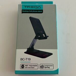 Treqa Desktop Cell Phone Stand - BLACK - BRAND NEW IN BOX.